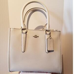 Copied - Coach F14928 Crosby Carryall In Crossgrain Leather - Chalk